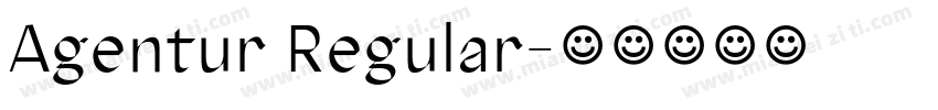 Agentur Regular字体转换